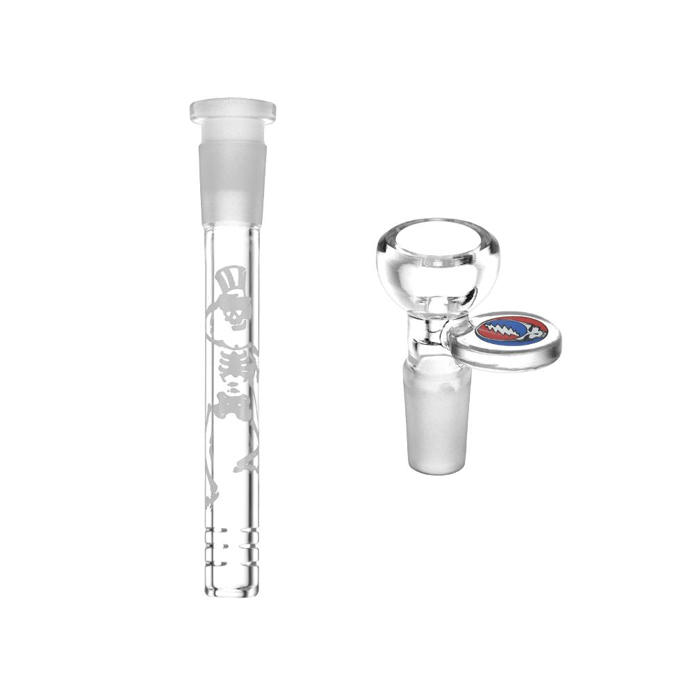 Grateful Dead x Pulsar Space Your Face Straight Tube Glass Water Pipe - 11.75" / 14mm F