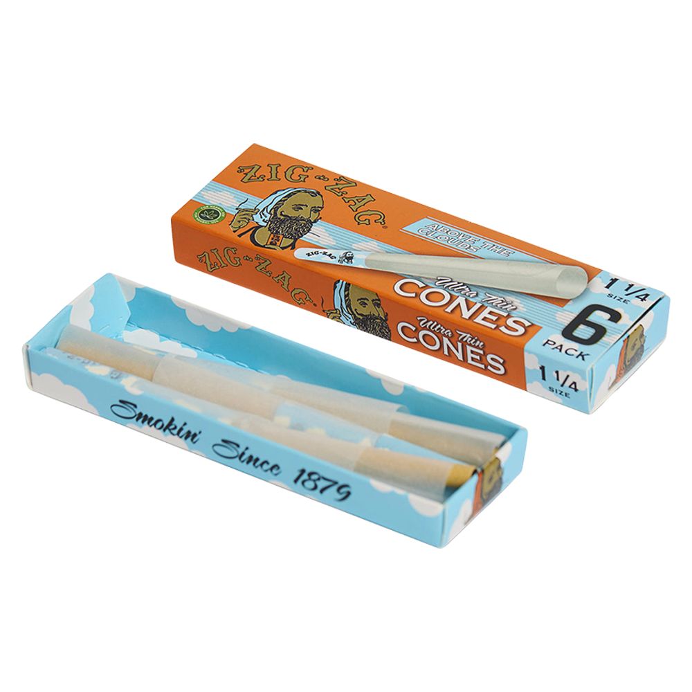 24PK DISPLAY - Zig Zag Above The Clouds LE Ultra Thin Pre-Rolled Cones - 6pc / 1 1/4