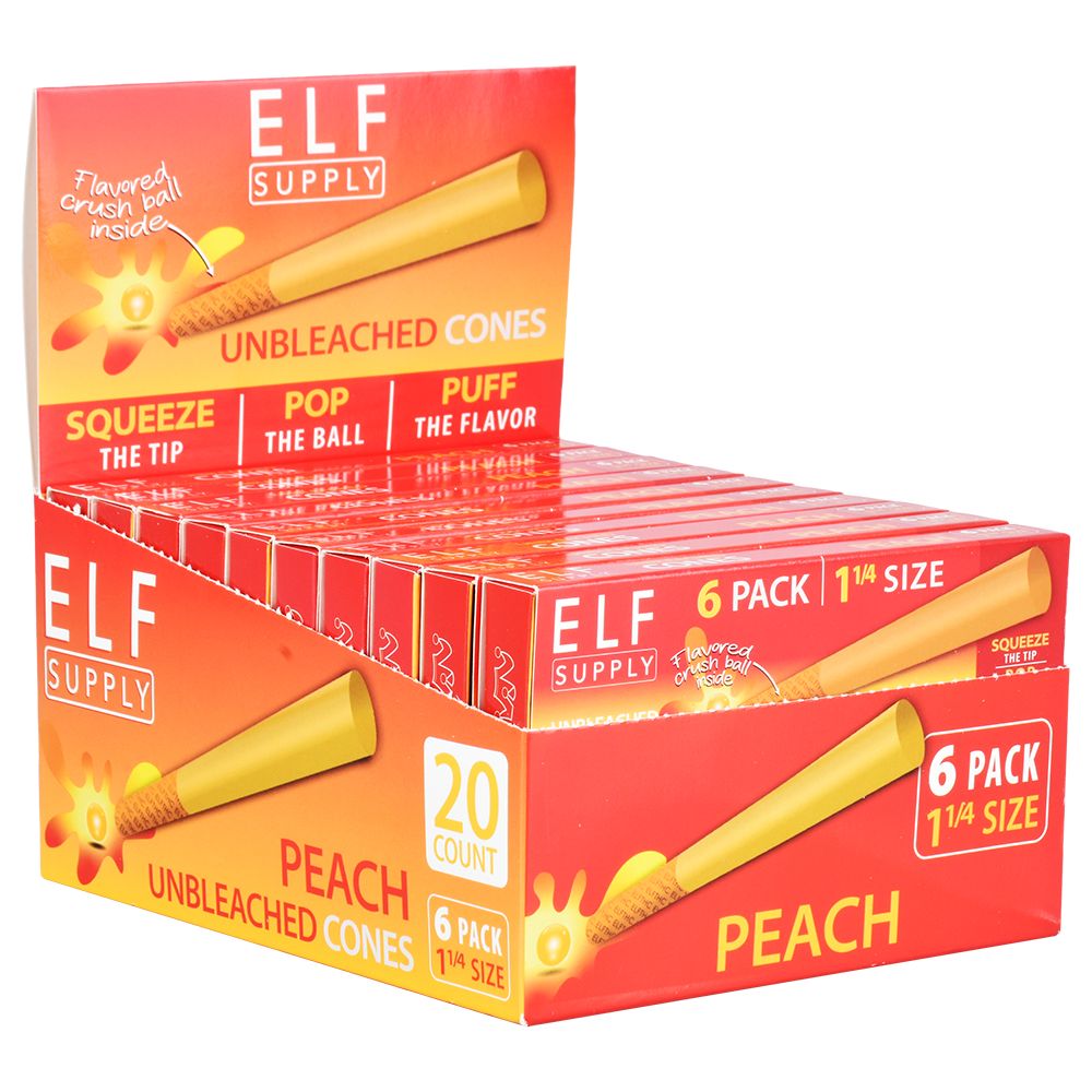 ELF Unbleached Flavor Pop Pre-Rolled Cones | 1 1/4 | 6pc | 20pk