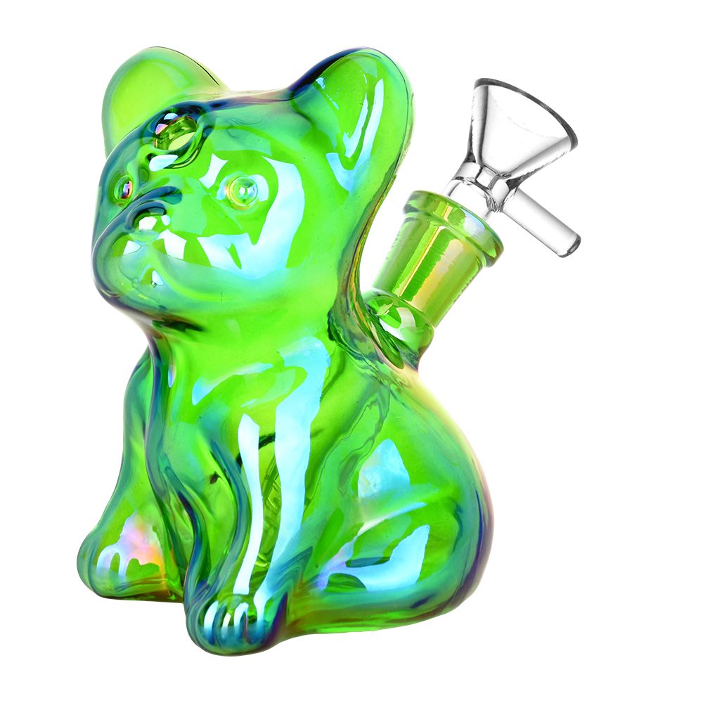 French Bulldog Glass Water Pipe - 4.25" / 14mm F