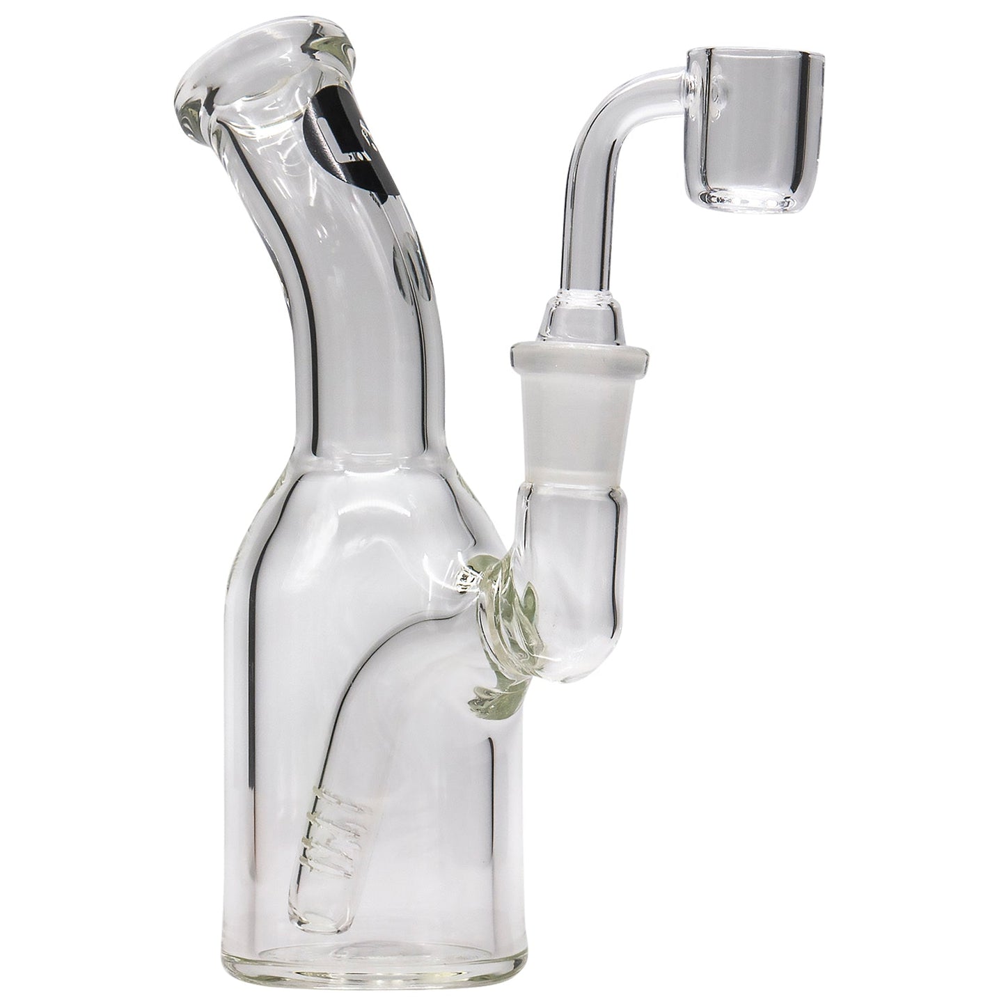 LA Pipes Compact Bent Neck Concentrate Waterpipe