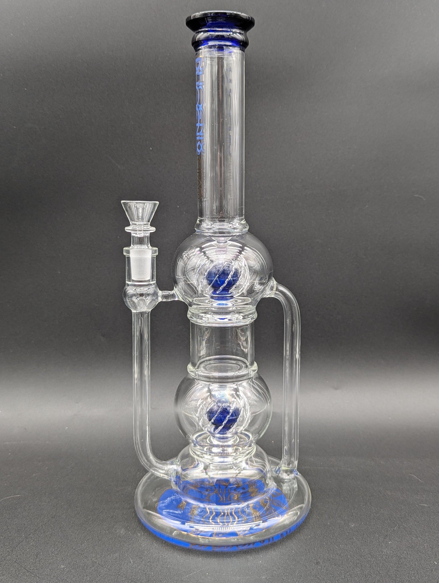 Phoenix 13" Double Slash Recycler Bong