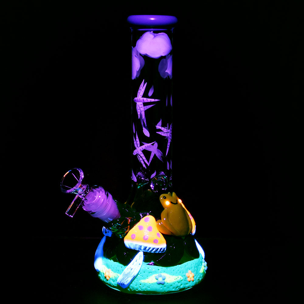 Froggy Friend Fun-guy Beaker Water Pipe | 10" | 14mm F