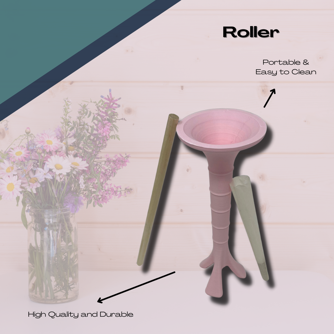 Pink Cone Loader - PreRoll Machine - Simple to Use - Joint Roller Cigarette Rolling Machine Roller - Perfect for Pre Rolls