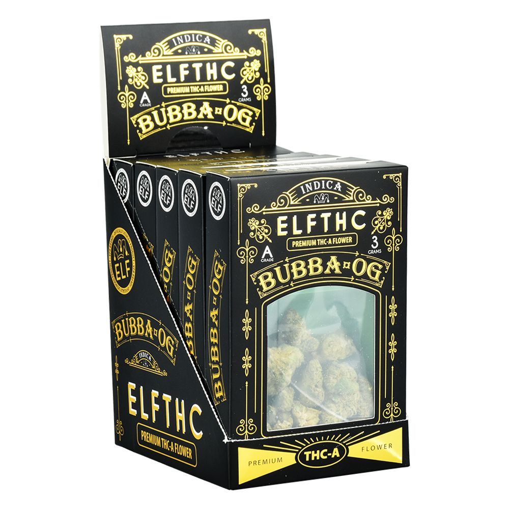 Limited Edition Premium THCA Flower in Art Deco Packaging - Bubba OG | Indica