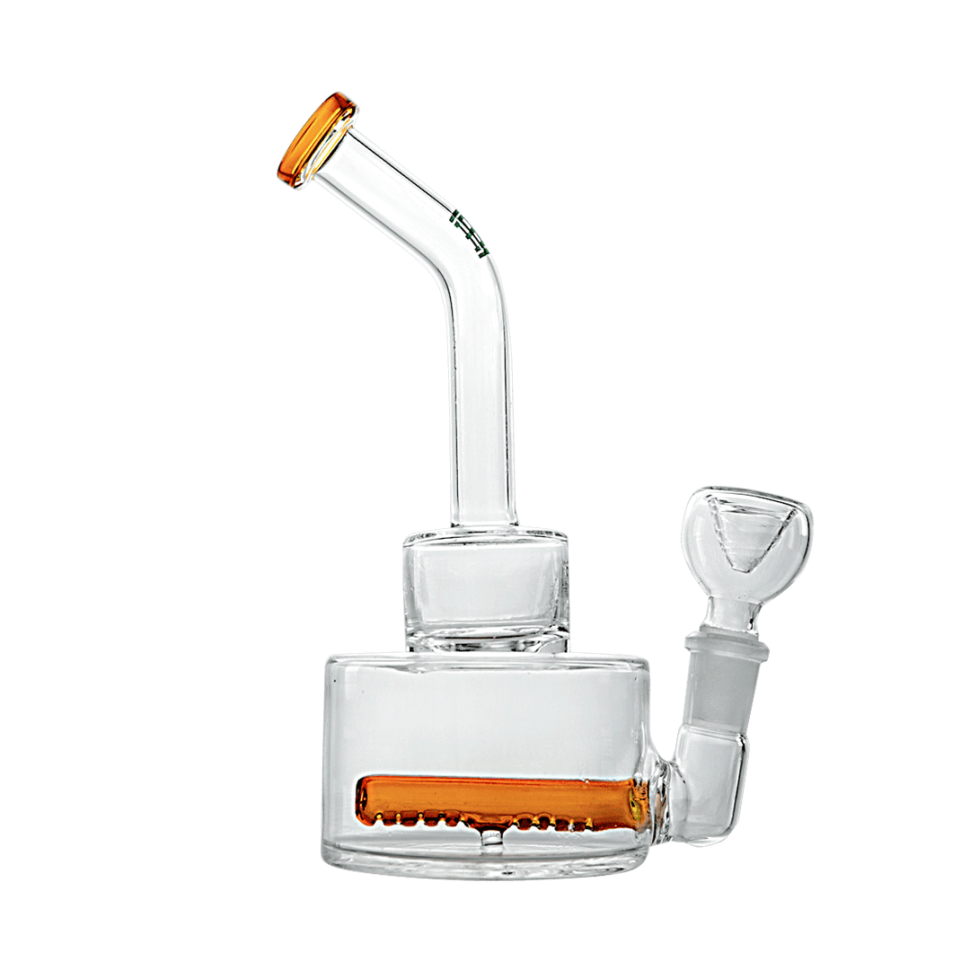 Upgrade Your Hits with the Enhanced HEMPER Inline Puck Bong V2 - Amber