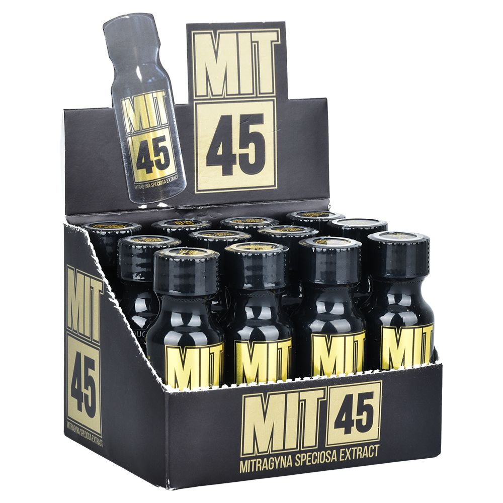 12CT DISPLAY - MIT45 Gold Liquid Kratom Shot - 0.5oz