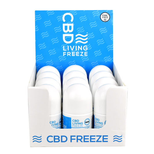 CBD Living Travel Freeze Topical - 1oz / 100mg 12PC DISPLAY