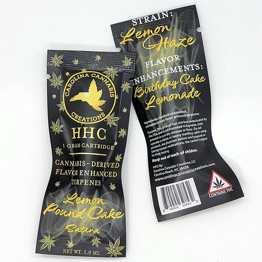 HHC Vape Cartridge 1g - Lemon Pound Cake (Sativa)