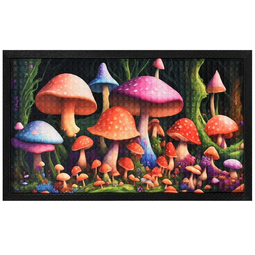 Decorative Door Mat - Mushroom Garden / 18"x30"