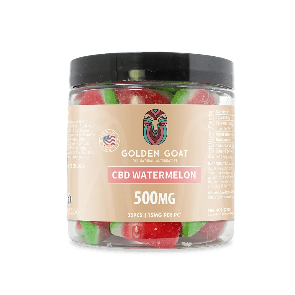 CBD Gummies 500MG - Watermelon Slices