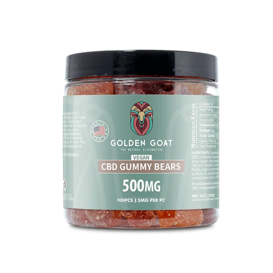 CBD Vegan Gummies 500MG - Clear Bears