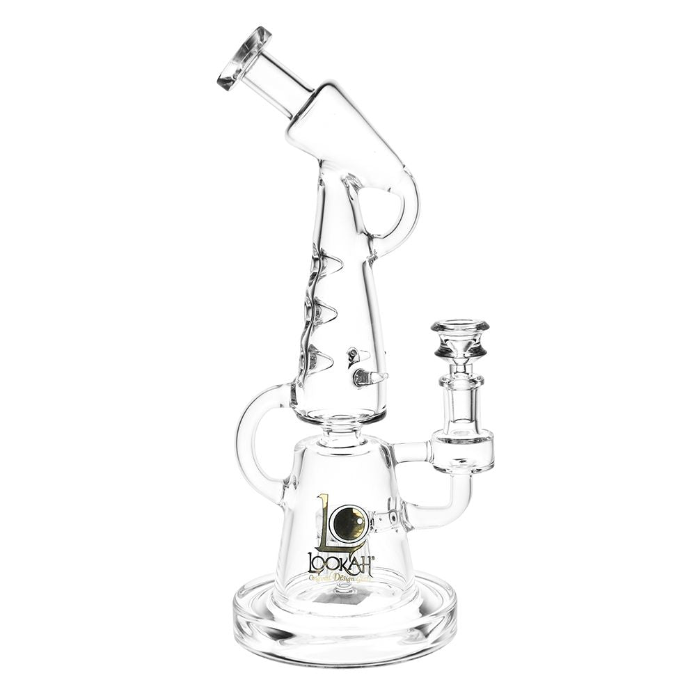 Lookah Glass Wave Recycler Water Pipe | 12.25" | 14mm F