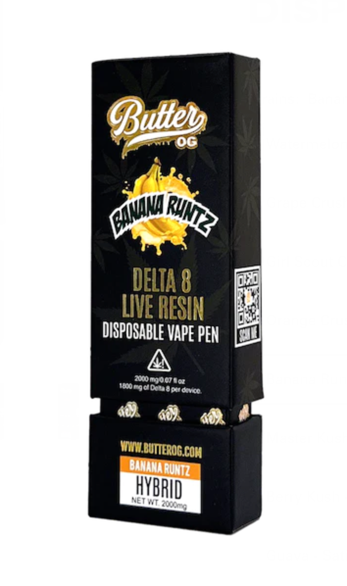 Experience Flavor Bliss with Butter OG Delta Live Resin Disposable Vape