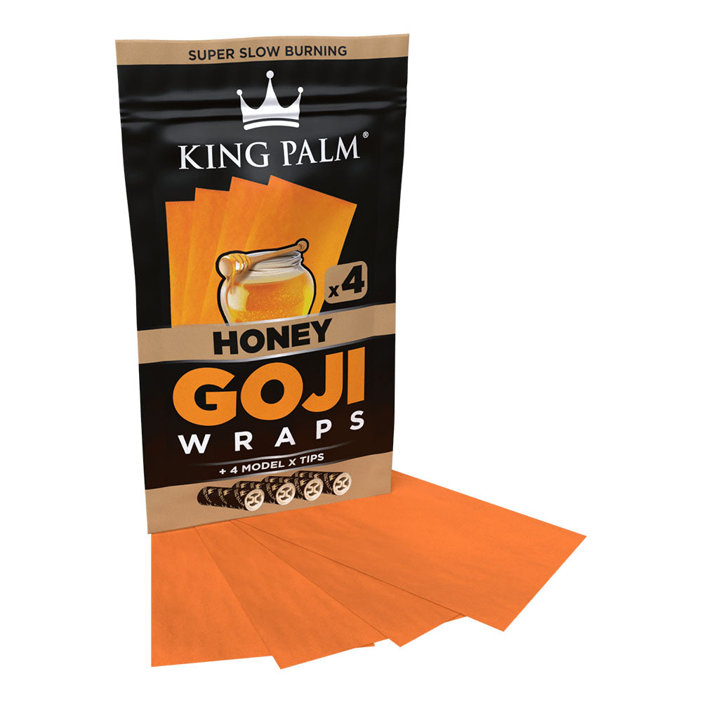 King Palm Goji Wraps & Filter Tips | 4pk | 15pc Display