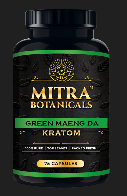 Mitra Botanicals Green Maeng Da – Kratom (75 Capsules)