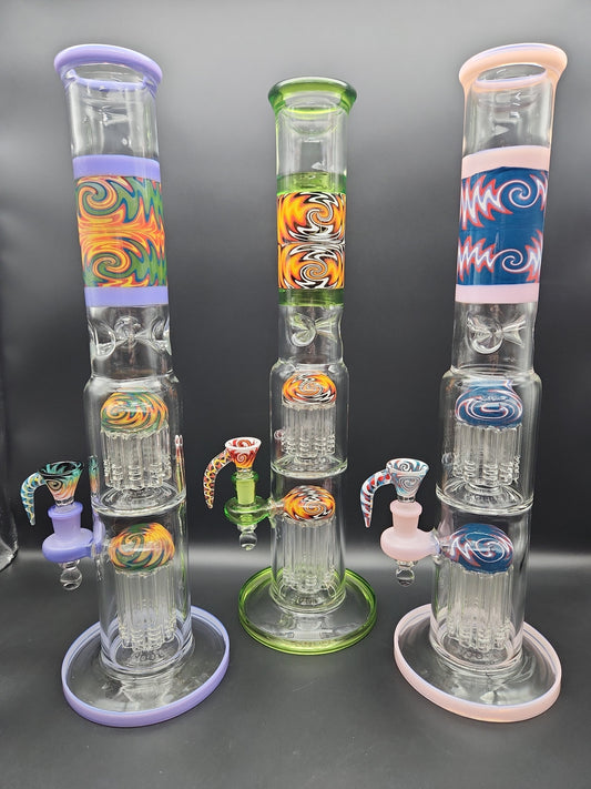 16" Wig Wag Double Tree Bong