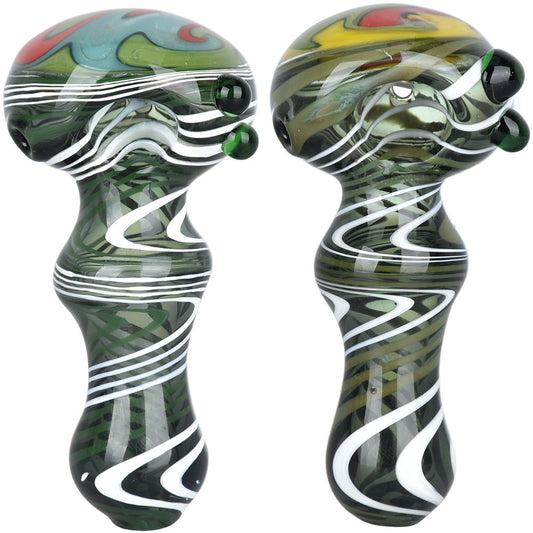 Time is a Disc Wig Wag Hand Pipe - 4"