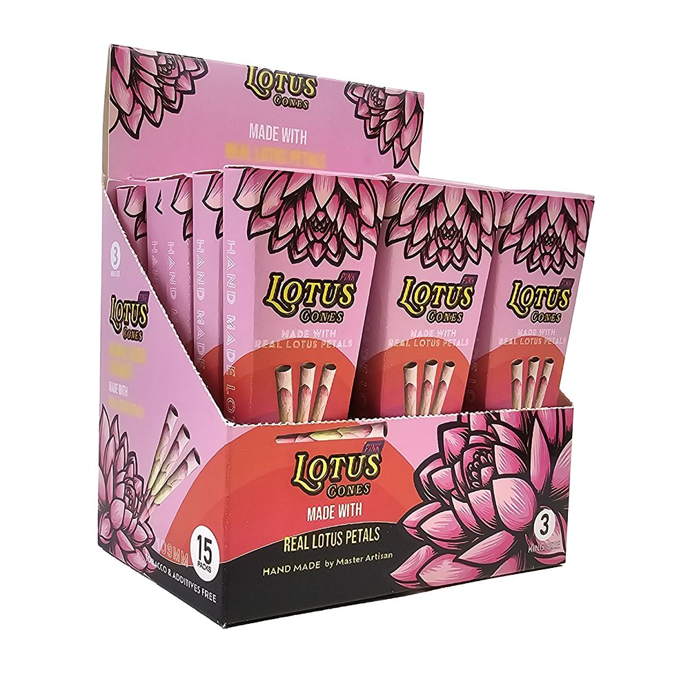 Lotus Cones Lotus Petal Cones | King Size | 3pc | 15pk