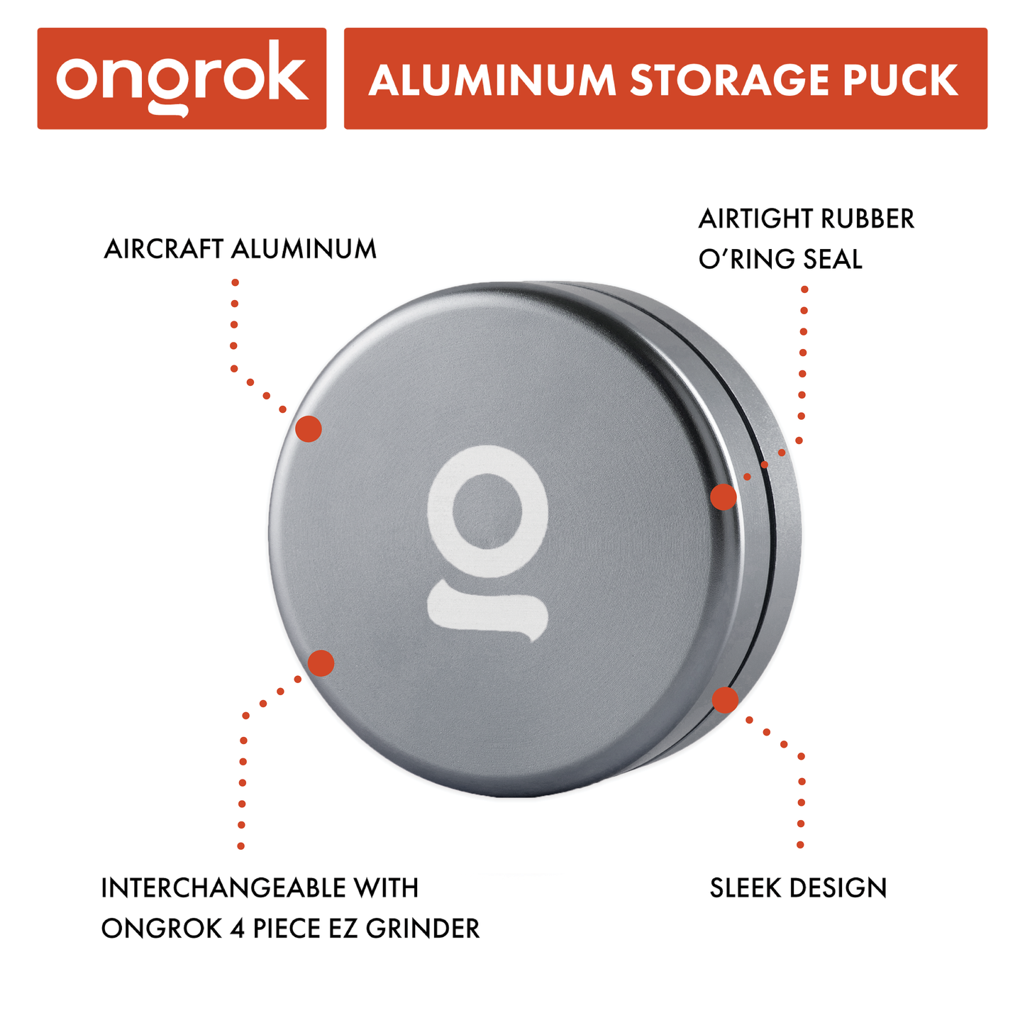 Ongrok Aluminum Storage Puck