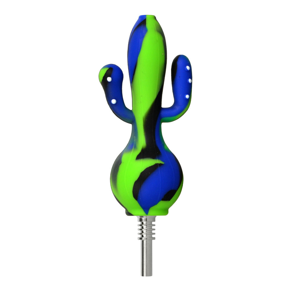 Cactus Silicone Dab Straw - 5.8" / Colors Vary