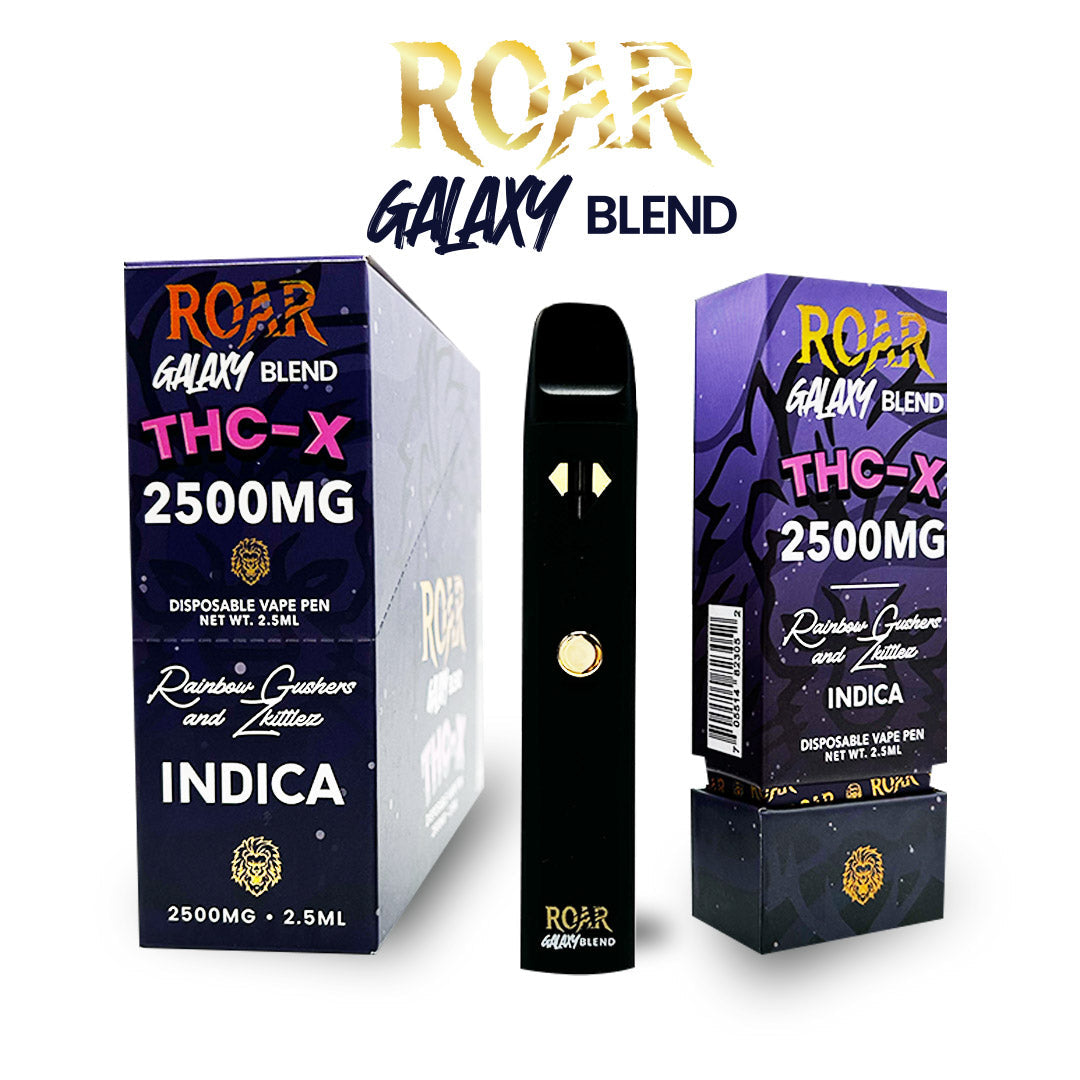 Experience the Roar Galaxy Blend THC-X Disposable Vape Adventure