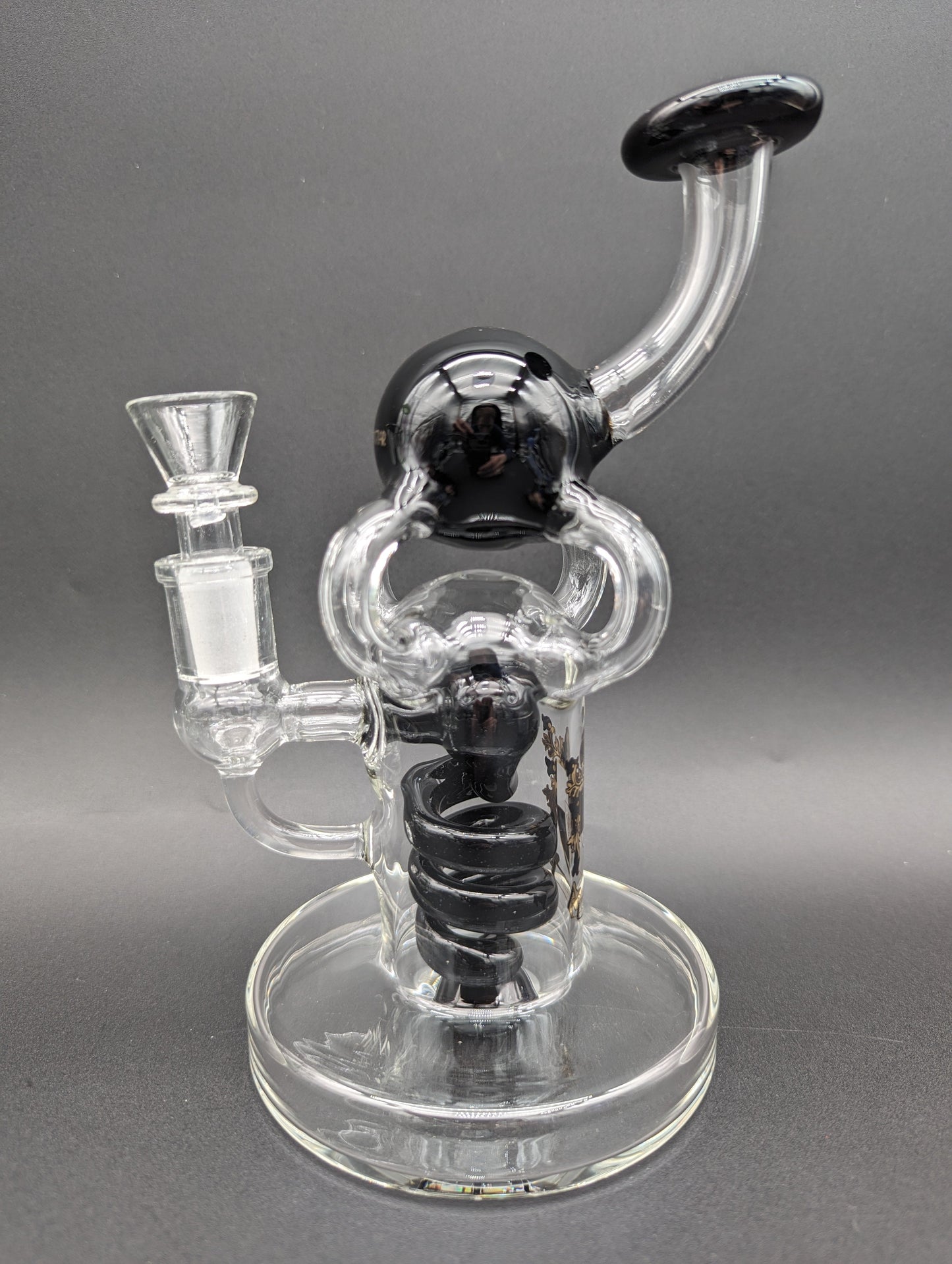 Phoenix 8" Hollow Foot Coil Recycler Bong