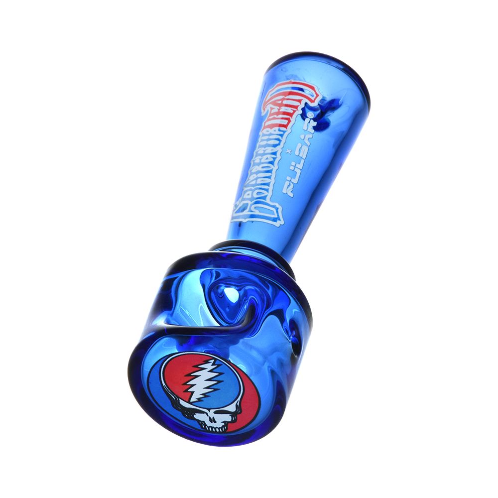 Grateful Dead x Pulsar Geometric Glass Spoon Pipe | 4.25"