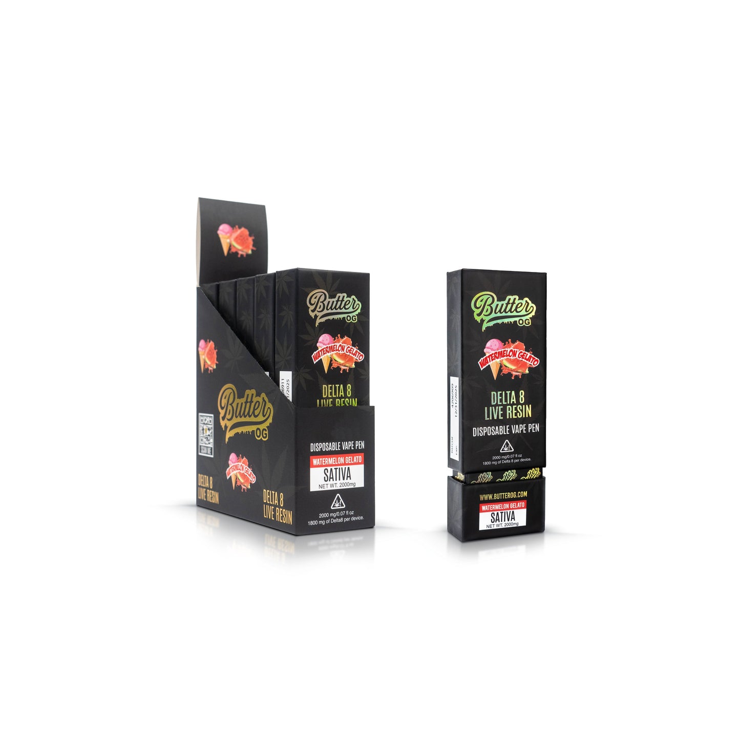 Experience Delightful Hits with Butter OG Delta Live Resin Disposable Vape - 5 Pack