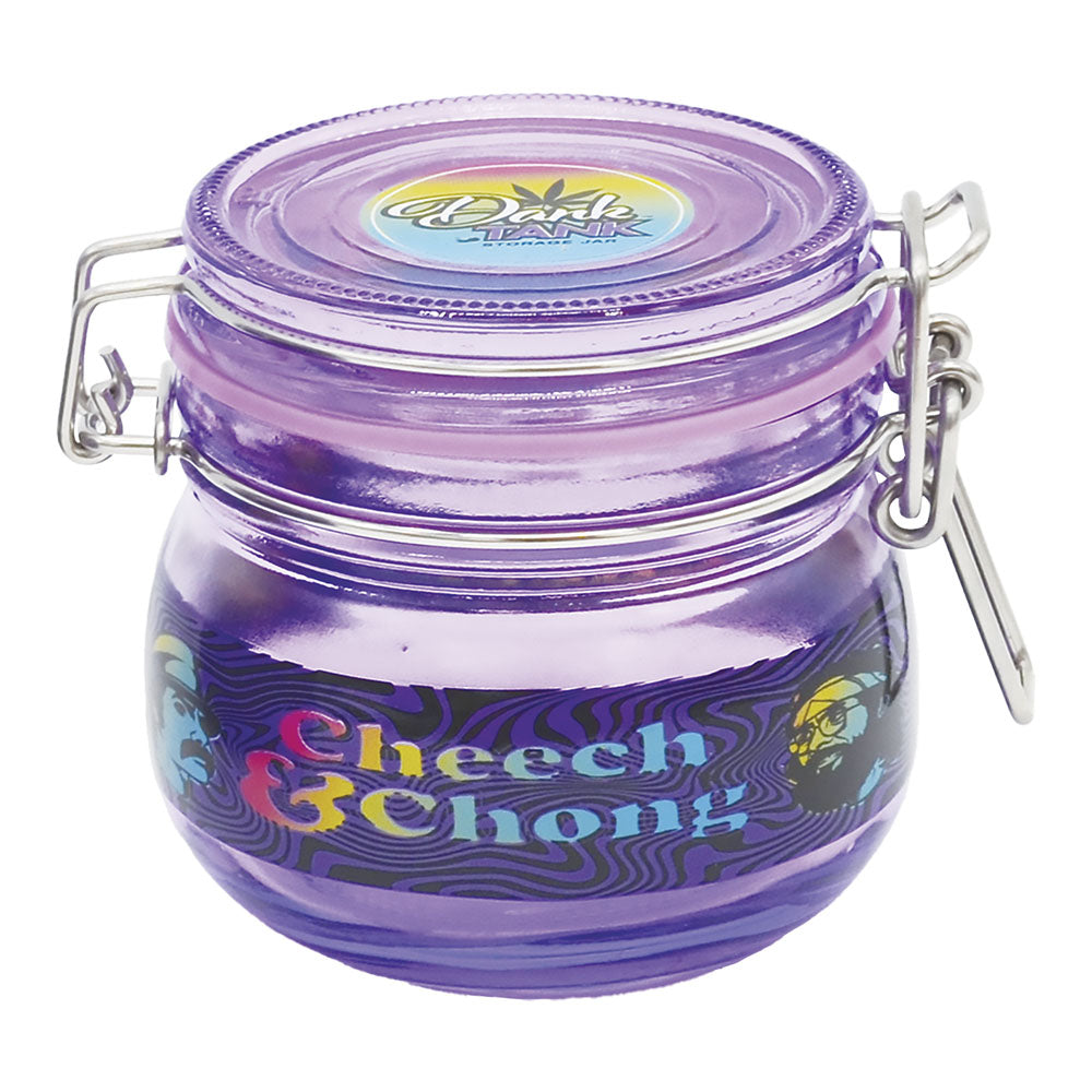 6PC DISP - Cheech & Chong Dank Tank Airtight Glass Jar - 150mL/Asst Colors