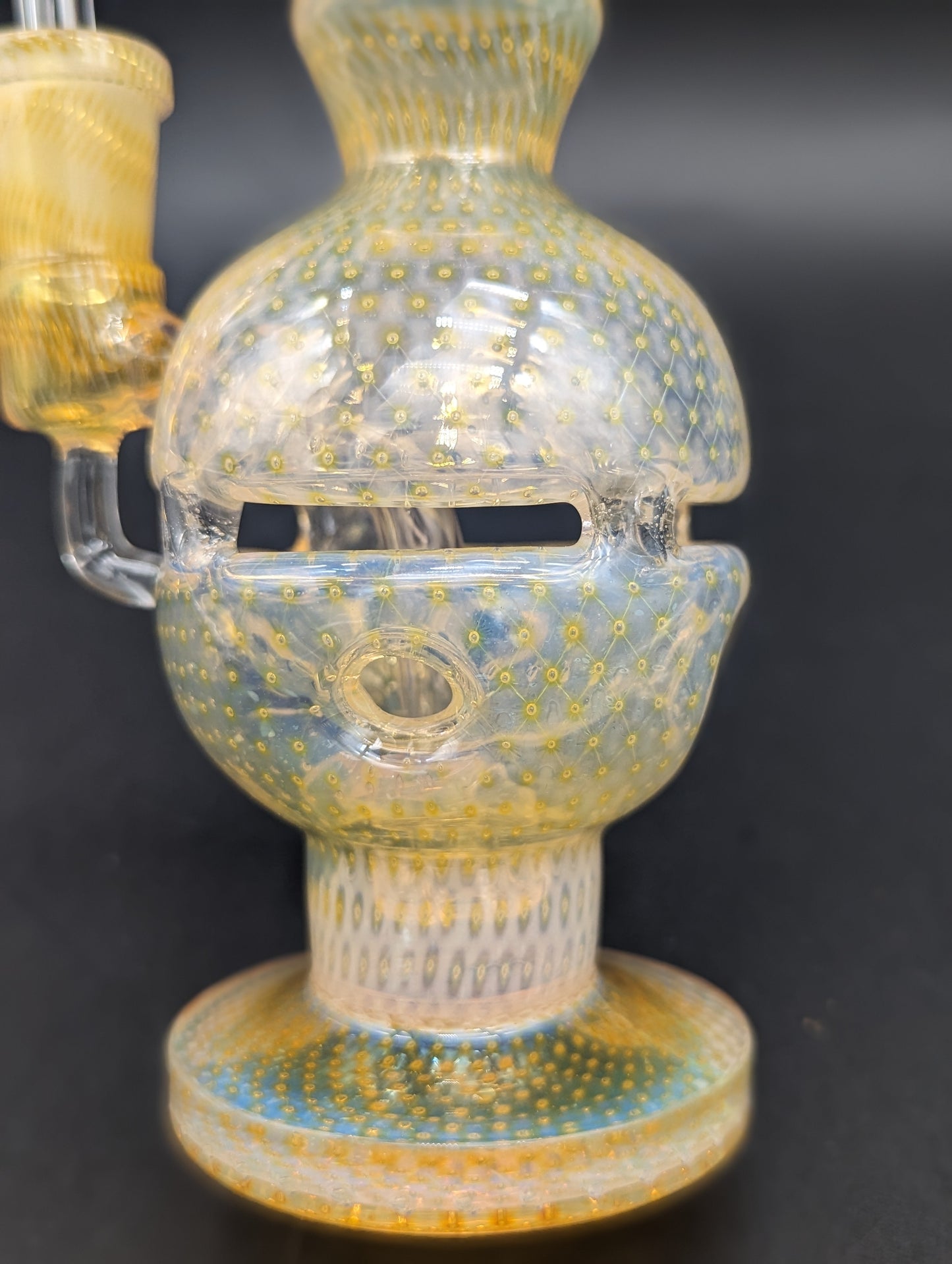 7" Fumed Glass Fab Egg Dab Rig