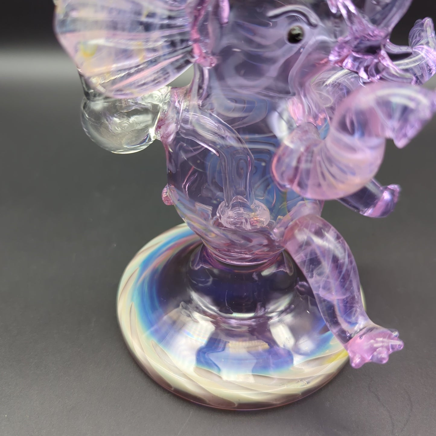 7.5" Purple Fumed Elephant Dab Rig 14mm