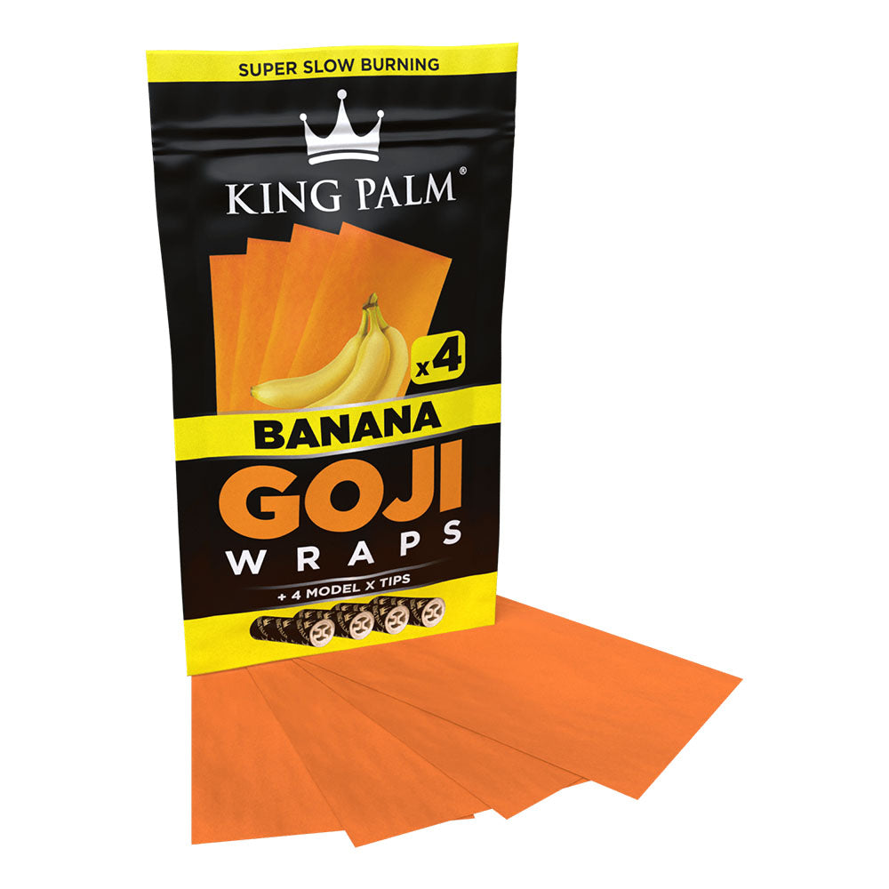 King Palm Goji Wraps & Filter Tips | 4pk | 15pc Display