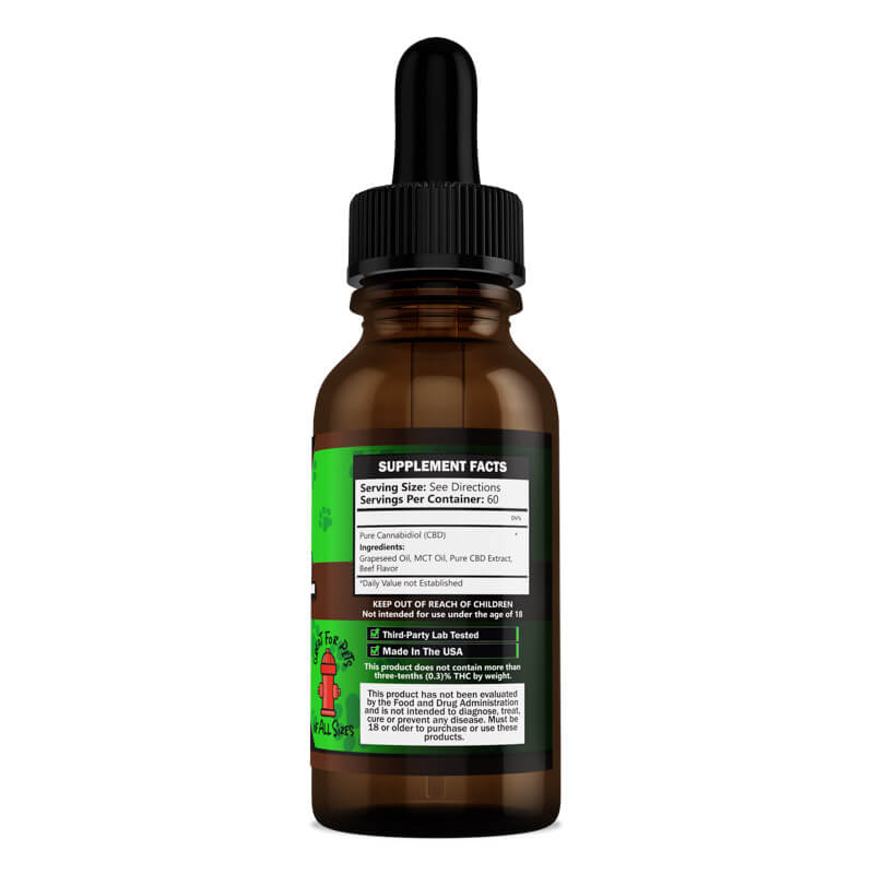 CBD Pet Oil Beef right