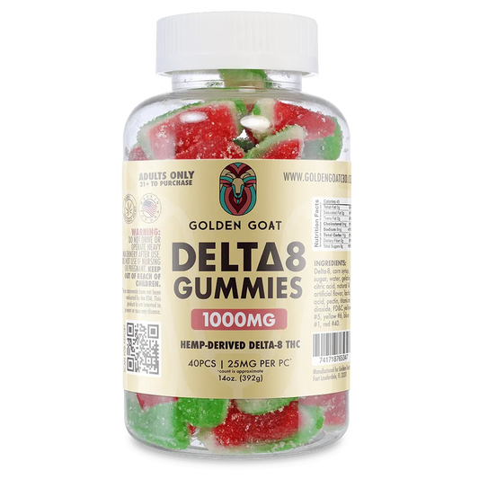 Delta 8 Gummies 1000mg - Watermelon Slices