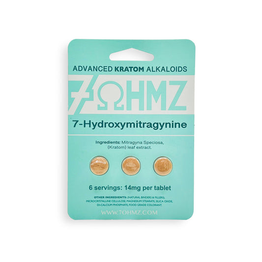 7ΩHMZ (7 Ohmz) Kratom Tablets - Pack of 3 Tablets