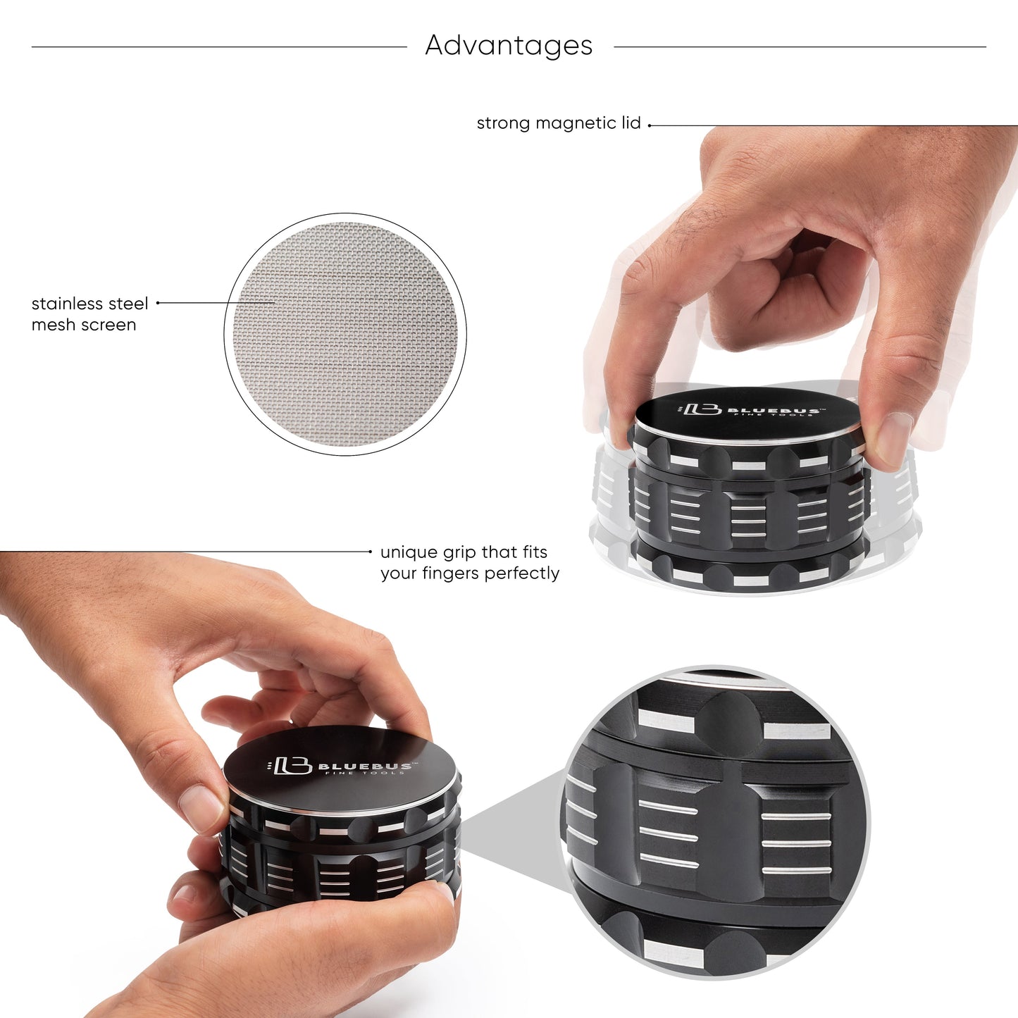 GA Aluminum Grinder 2-Inch