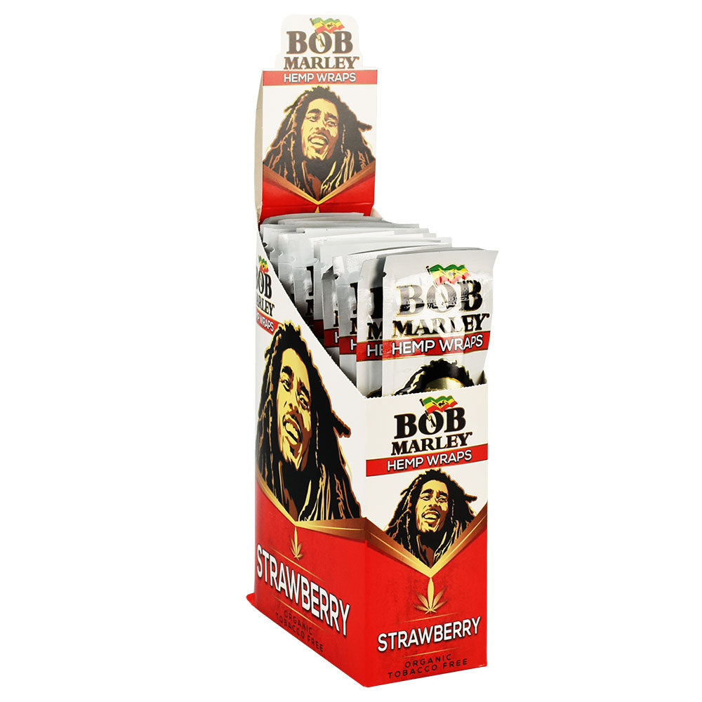 25PC DISP - Bob Marley Hemp Wraps - 2pk