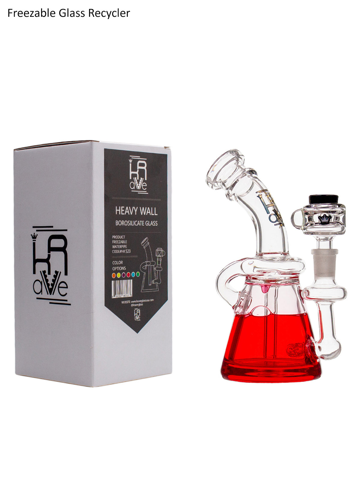 Krave Glass FreezeCYCLER BH * FREE GRINDER*