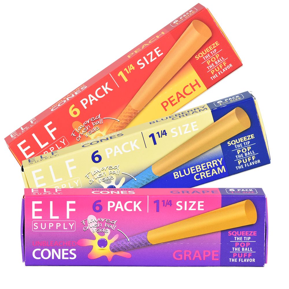 ELF Unbleached Flavor Pop Pre-Rolled Cones | 1 1/4 | 6pc | 20pk