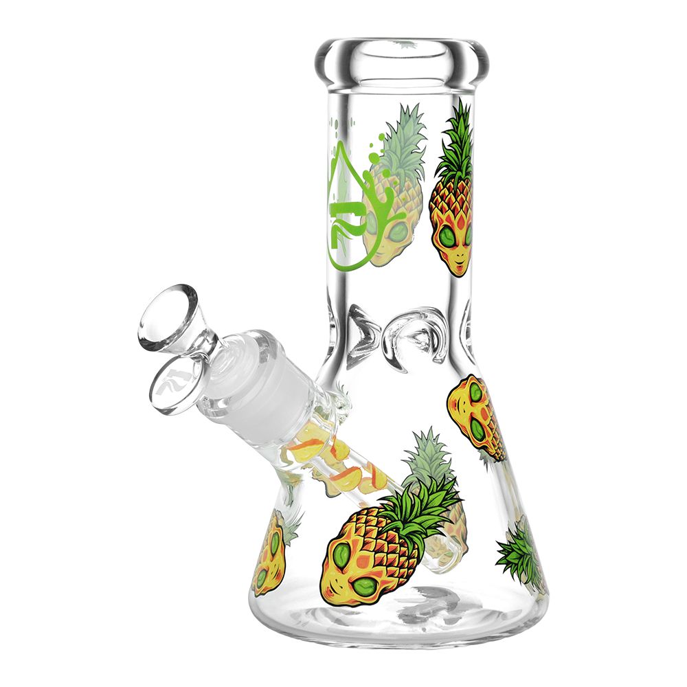 Pulsar Pine alien Design Series Glass Beaker Water Pipe - 8"