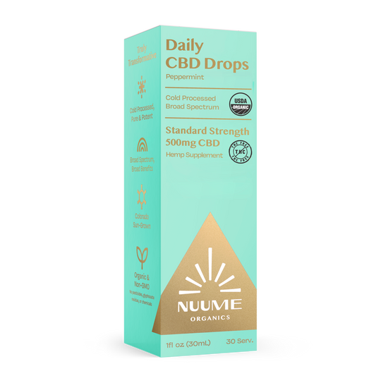 Organic CBD THC-Free Peppermint Drops 500mg - Broad Spectrum