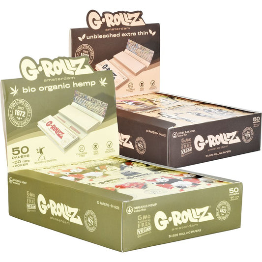 G-ROLLZ x Banksy's Graffiti Papers + Tips | 50pc | 1 1/4 | 24pk