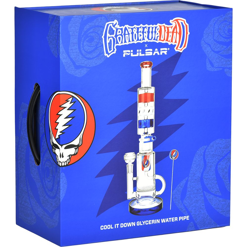 Grateful Dead x Pulsar Cool It Down Glycerin Water Pipe Kit - 16.5" / 14mm F