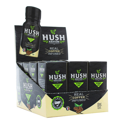 Hush Coffee Kratom Shot - 10ml 12PC DISP