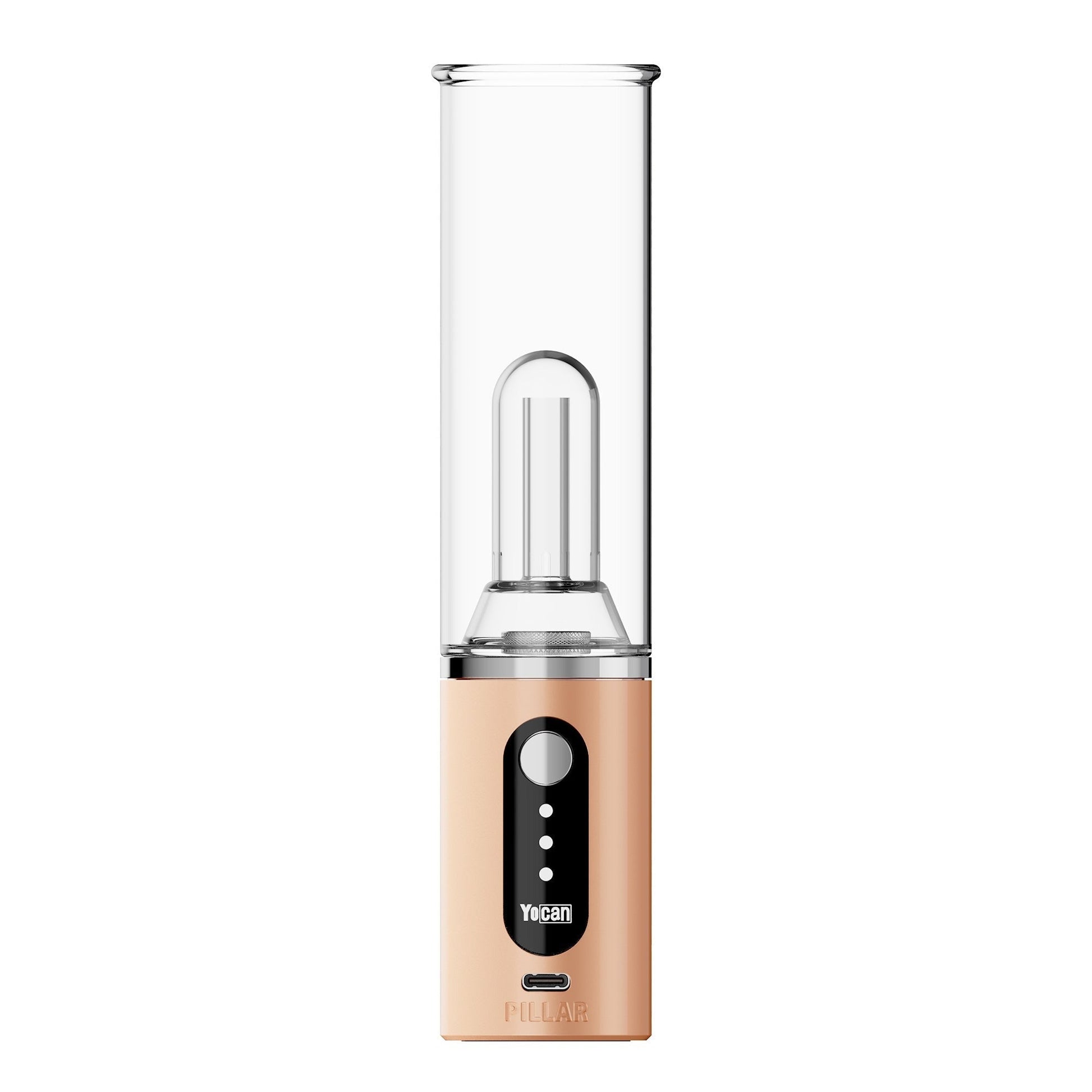 Elevate Your Dabbing with the Yocan Pillar Electric Dab Rig! - Orange