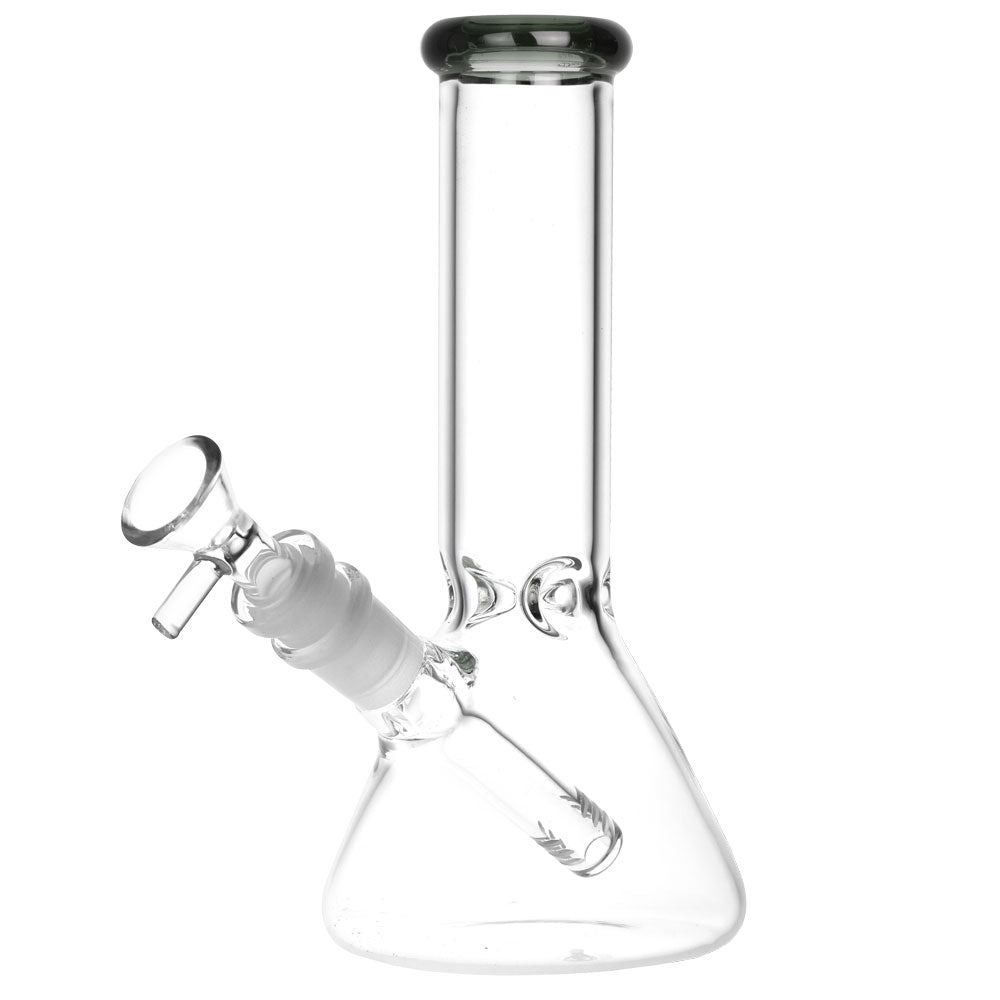 Elevate your experience with this glass beaker water pipe featuring a sleek design