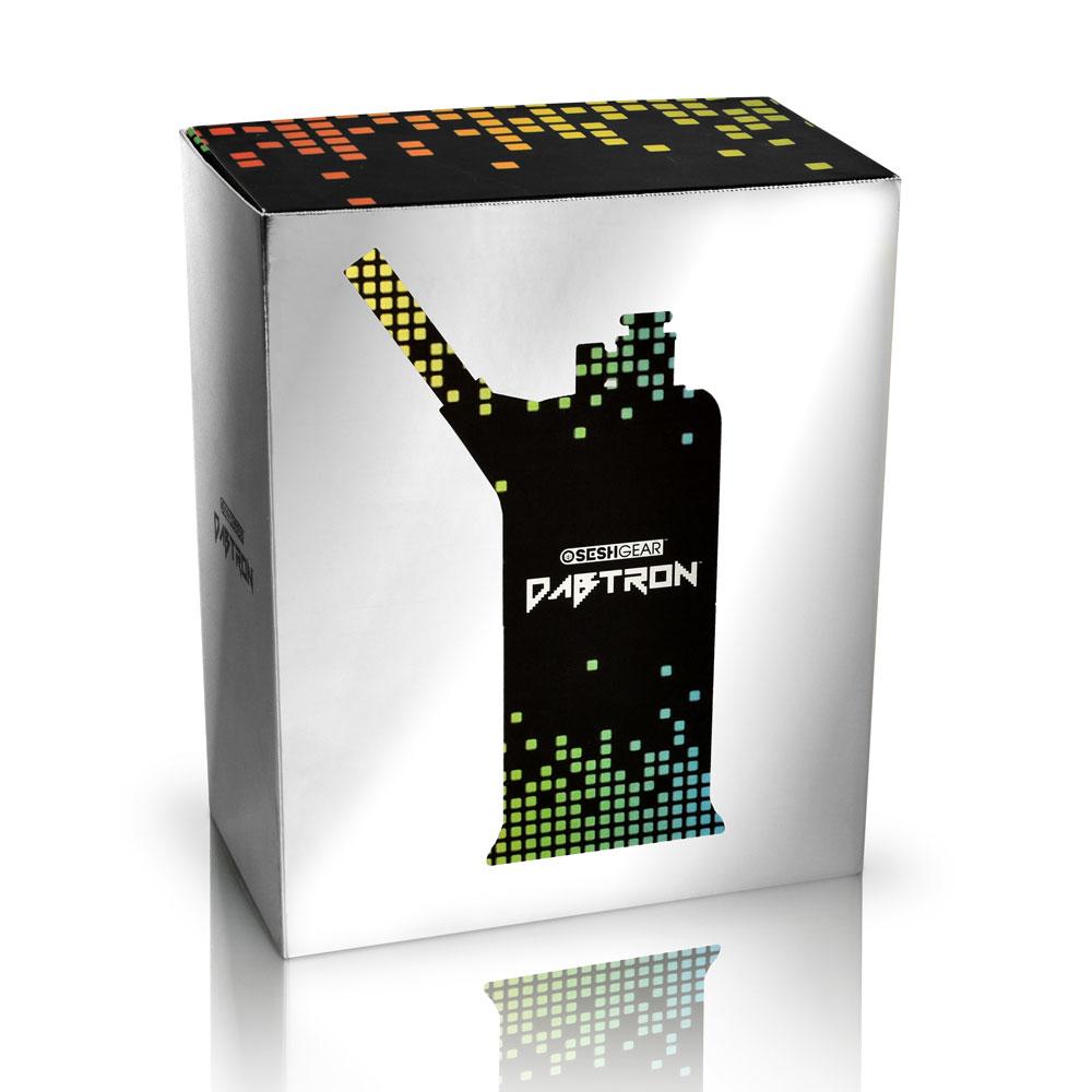 Product box with pixelated fist design for Dabtron Electric Dab eRig