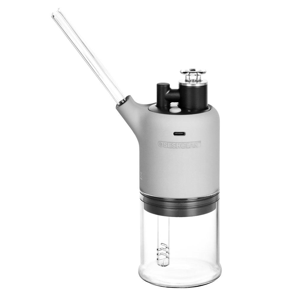 Electric milk frother with clear glass base for Dabtron Electric Dab eRig experience