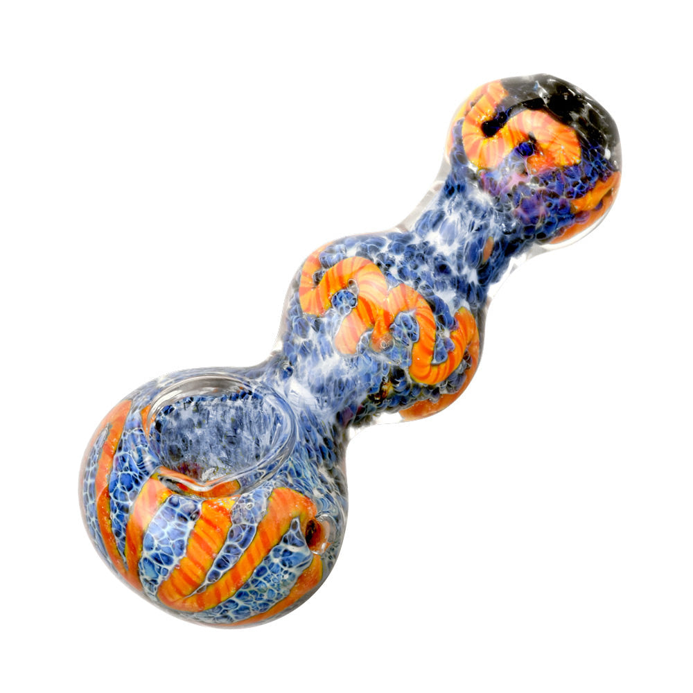 Elevate Your Experience with the Fritted Squiggle Spoon Glass Pipe